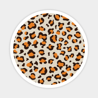 Leopard Tiger Skin Cheetah Wild Cat Jungle Pattern Design Magnet